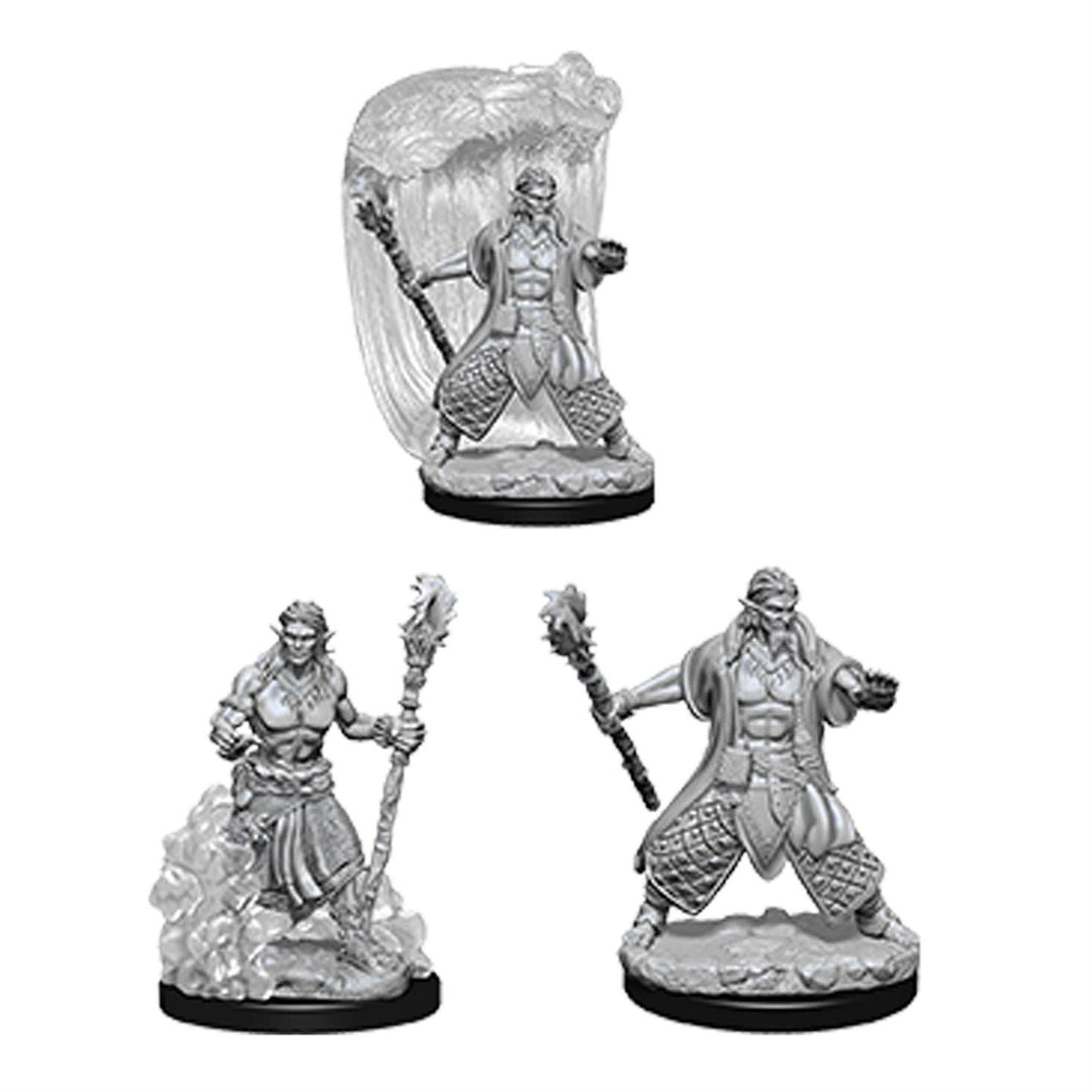 D&D Nolzur's Marvelous Miniatures: Water Genasi Male Druid