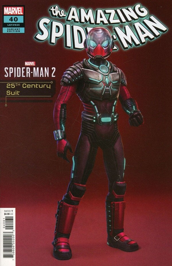 Amazing Spider-Man (2022) #40 Marvels Spider-Man 2 25th Century Suit Variant [Gang War] <OFC>