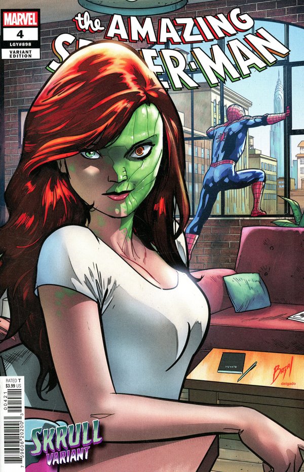 Amazing Spider-Man (2022) #4 Bazaldua Skrull Variant VF <OFC>