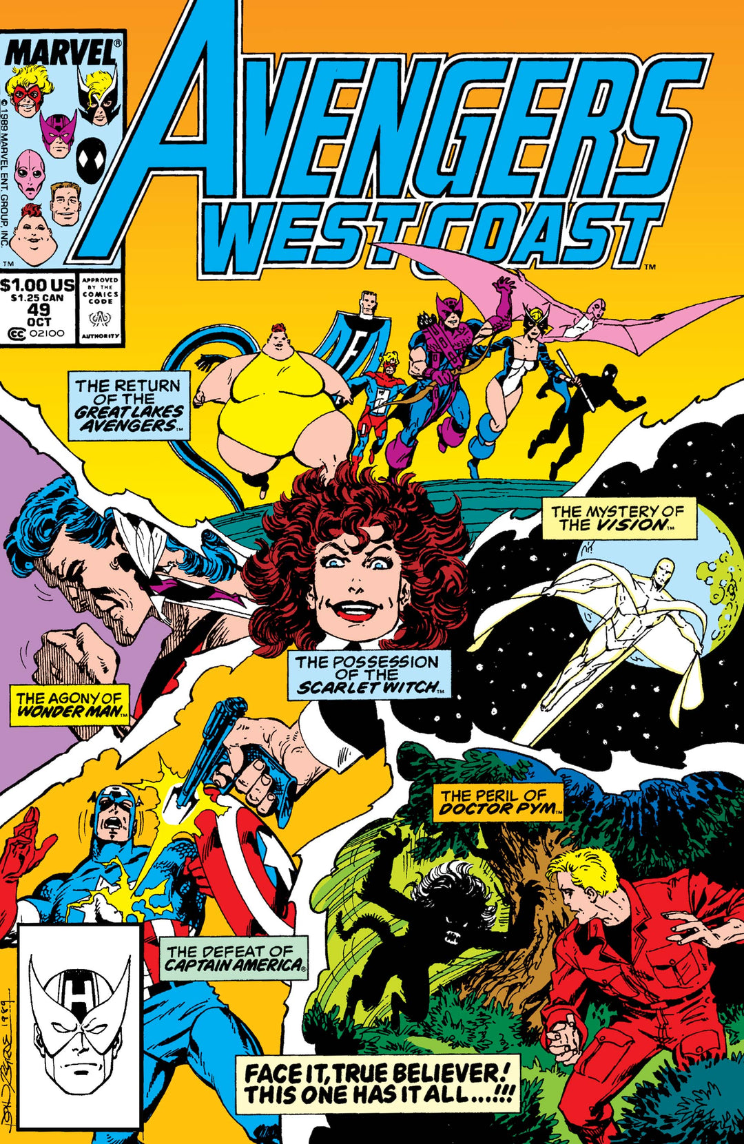 Avengers West Coast (1989) #49 <C-BINS>