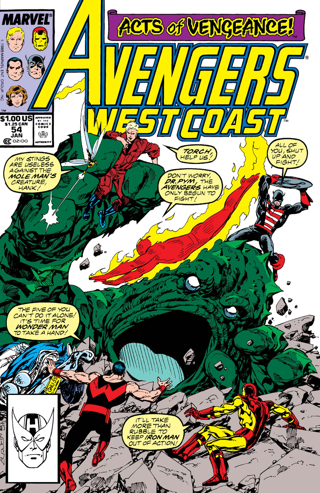 Avengers West Coast (1989) #54 Acts of Vengeance <OXB-01> <C-BINS>