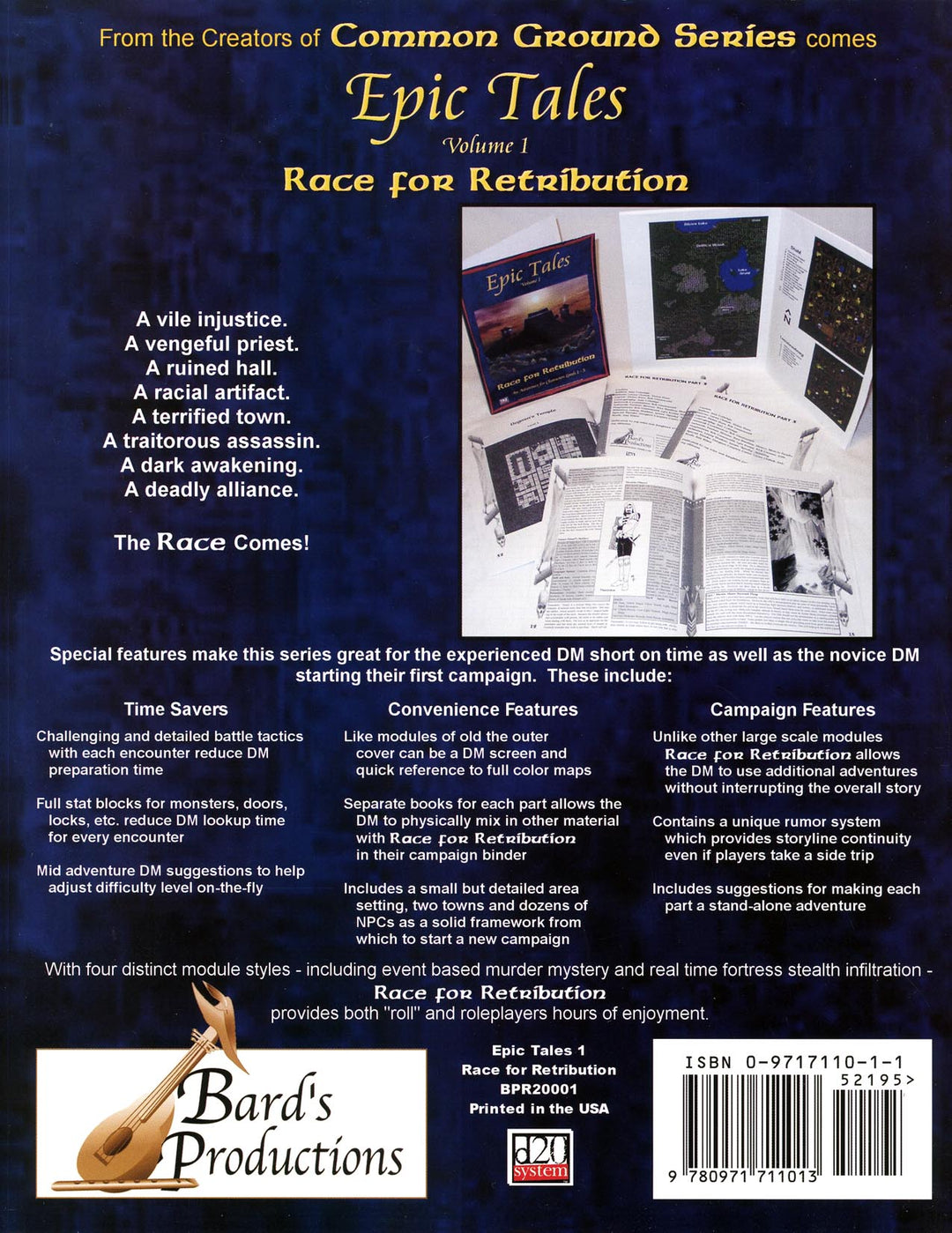 Epic Tales Volume #1 - Race for Retribution (2003)