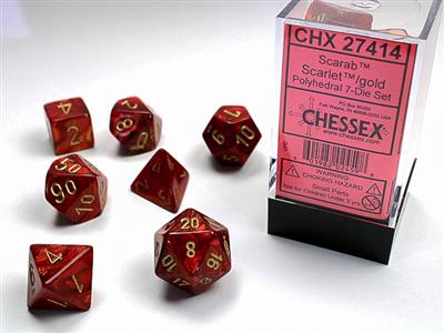 Chessex Scarab Polyhedral 7-Die Set