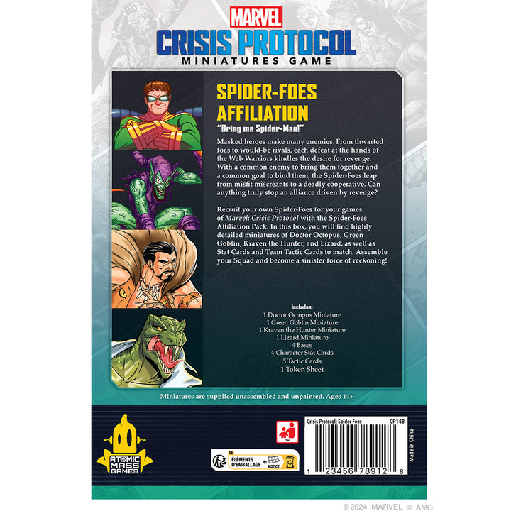 Marvel: Crisis Protocol - Spider-Foes Affiliation Pack (2024)