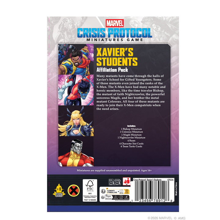 Marvel: Crisis Protocol - Xavier’s Students Affiliation Pack (2026)