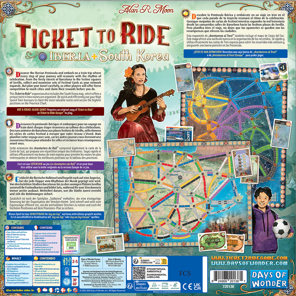 Ticket to Ride Iberia & South Korea (2024)