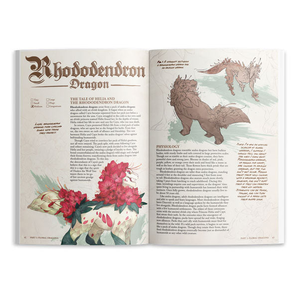 The Field Guide to Floral Dragons: Hardcover Book (5e)