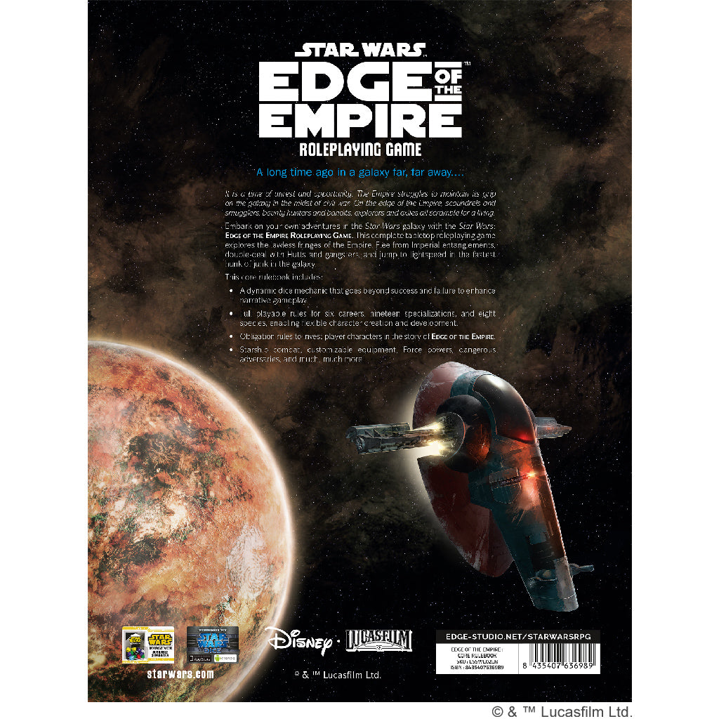 STAR WARS: EDGE OF THE EMPIRE: CORE RULEBOOK (2022)