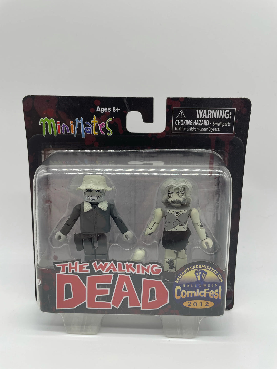 Walking Dead Winter Coat Dale & Female Zombie Minimates Figure Set