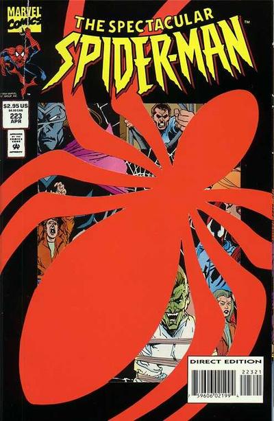 Spectacular Spider-Man #223 Die-Cut Cover Direct Edition GD