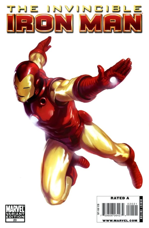 Invincible Iron Man (2008) #20 Marko Djurdjević 70th Anniversary Variant (1:10)