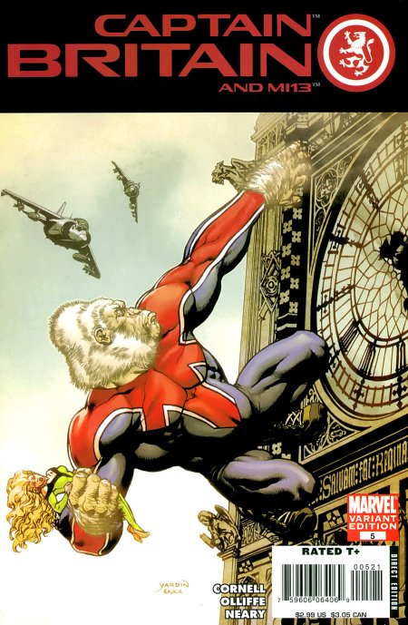 Captain Britain and MI 13 (2008) #5 Monkey Variant (1:10) <BINS>