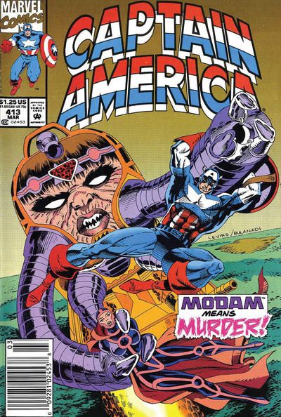 Captain America (1968) #413 Newsstand VF