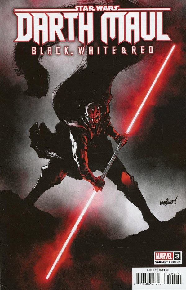 Star Wars Darth Maul Black White & Red #3 Variant (1:25) David Marquez Edition