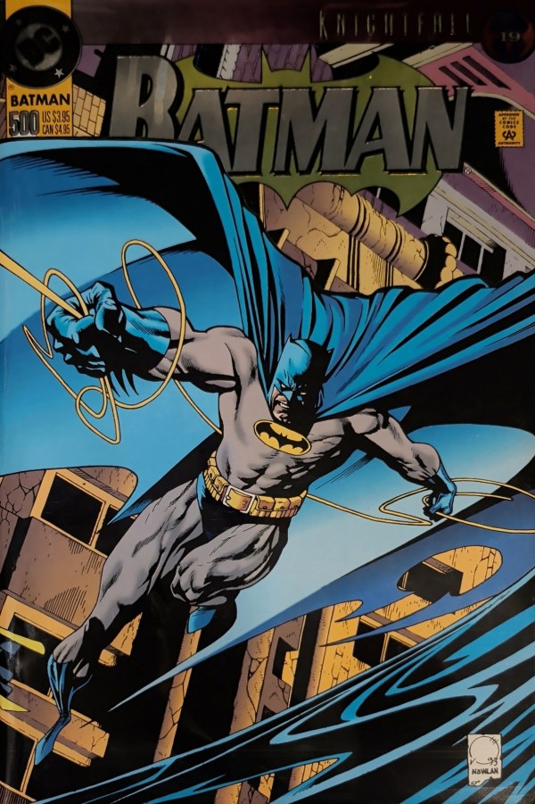 Batman (1940) #500 Joe Quesada Die-Cut Embossed Foil Variant VF+