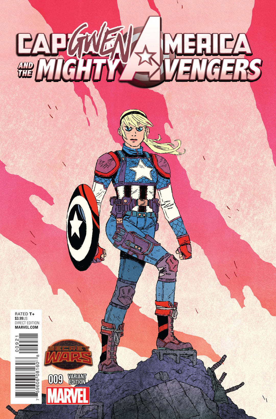 Captain America and the Mighty Avengers (2014) #9 Jake Wyatt CapGwen America Variant <BINS>