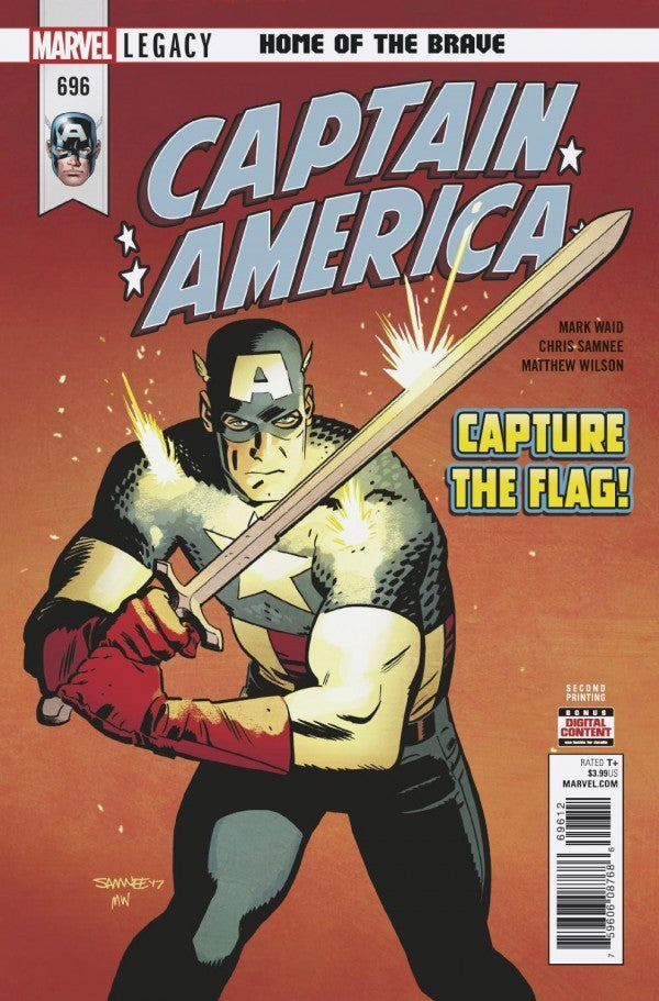Captain America (2017) #696 2nd Printing <BINS>