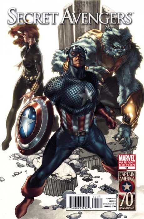 Secret Avengers (2010) #11 Bianchi Captain America 70th Anniversary Variant (1:15) <BINS>