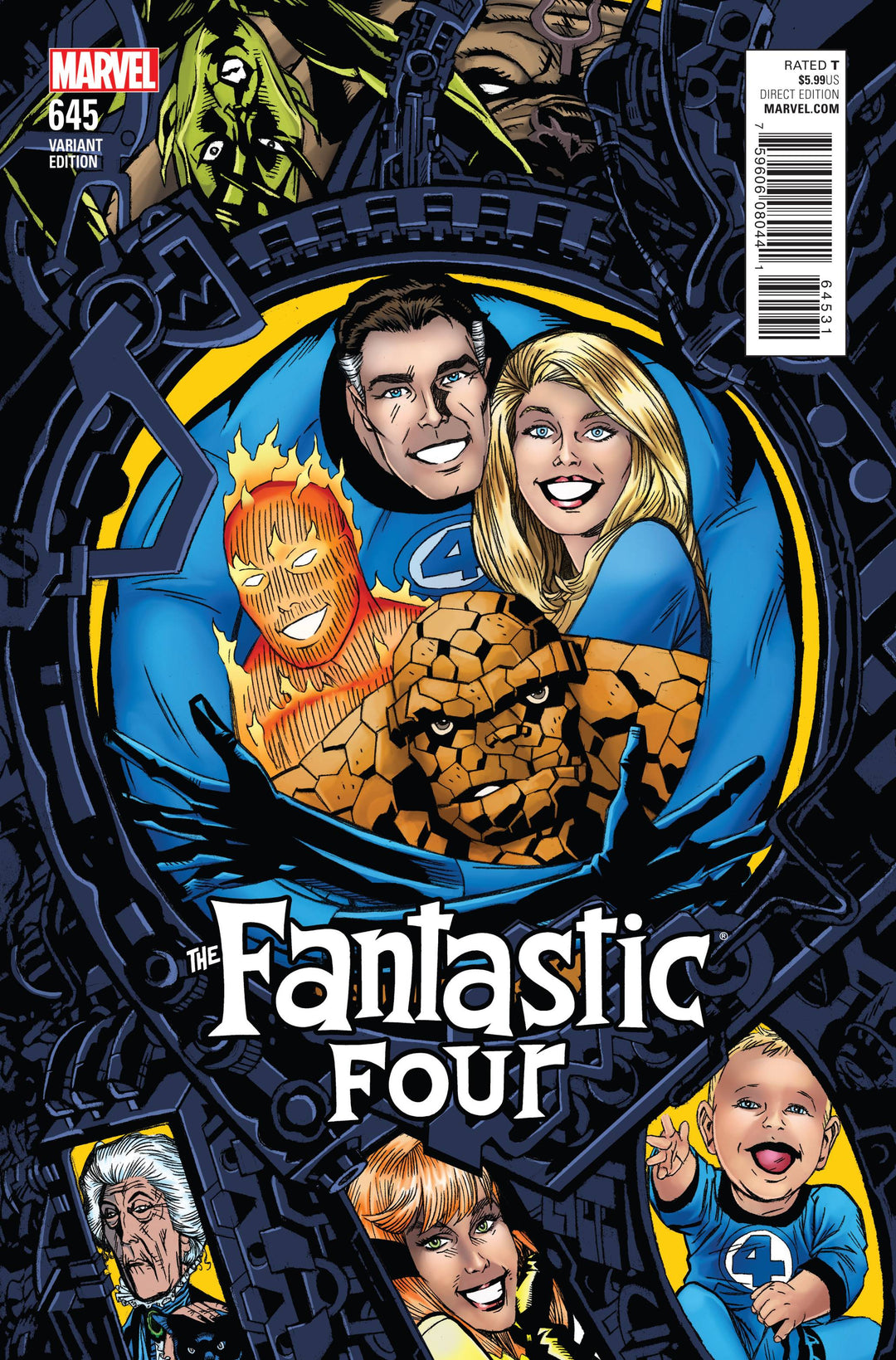 Fantastic Four (2014) #645 Michael Golden Connecting Variant <BINS>