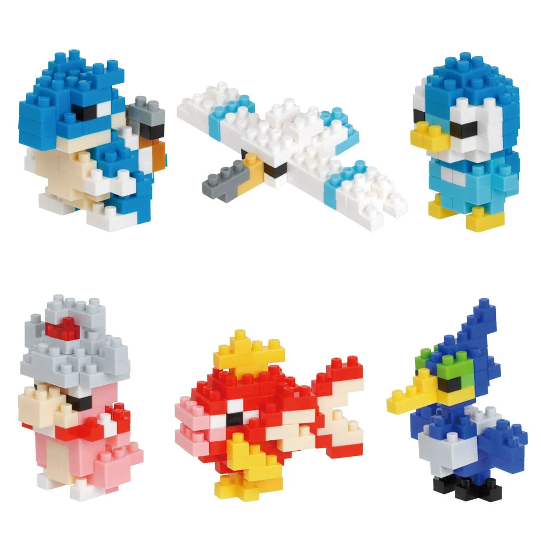 Pokemon Nanoblock Mininano Water Type 1 6pc Bmb Box