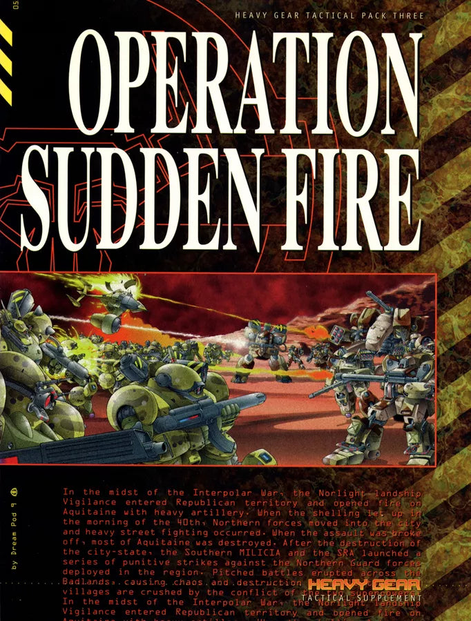 Heavy Gear: Tactical Pack Three: Operation Sudden Fire (1999)