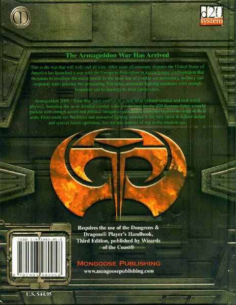 Armageddon: 2089 – Total War (Main Rulebook) (2003)