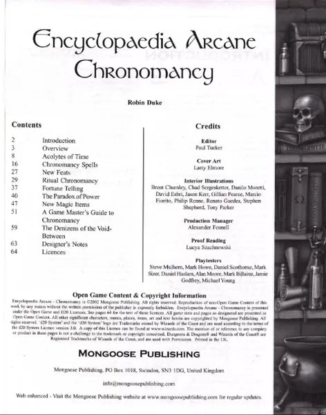 Chronomancy: The Power of Time (2002)