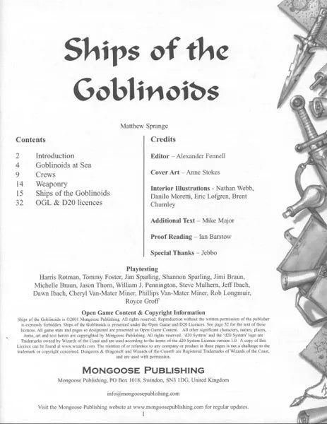 Ships of the Goblinoids (2001)