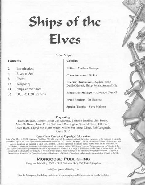 Ships of the Elves (2001)