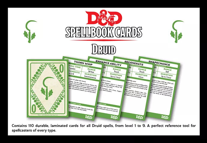 D&D Spellbook Cards: Druid (2018)