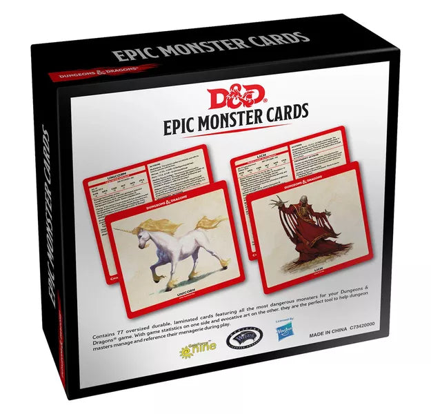 Monster Cards: Epic Monsters (2019) NIB