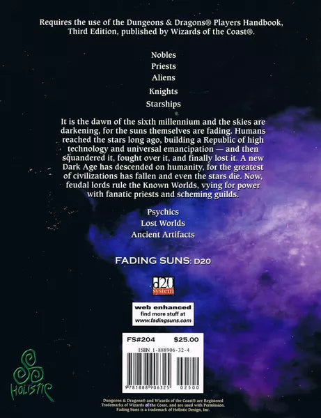 Fading Suns: D20 (2001)