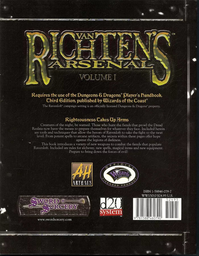 Sword & Sorcery: Van Richten's Arsenal Volume 1 (2002)