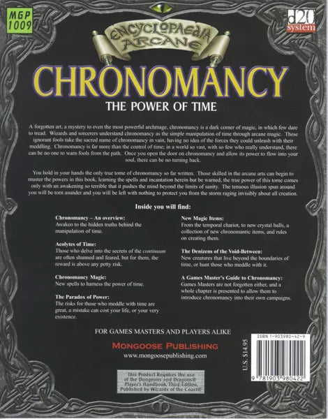 Chronomancy: The Power of Time (2002)