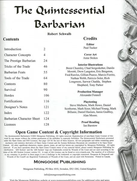 The Quintessential Barbarian (2003)