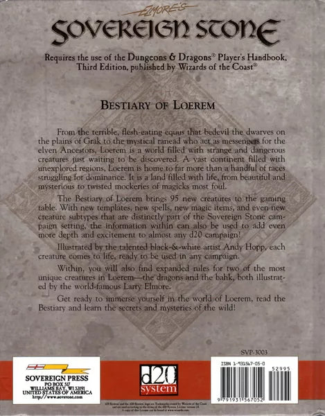 Bestiary of Loerem (d20 3.0) (2002)