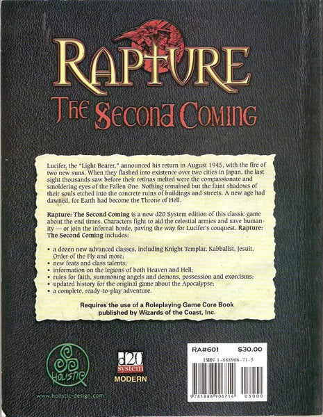 Rapture: The Second Coming (d20 edition) (2003)