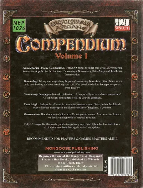 Encyclopaedia Arcane Compendium, Volume I (2004)