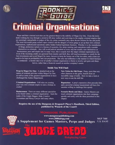 Rookie's Guide to Criminal Organisations (2002)