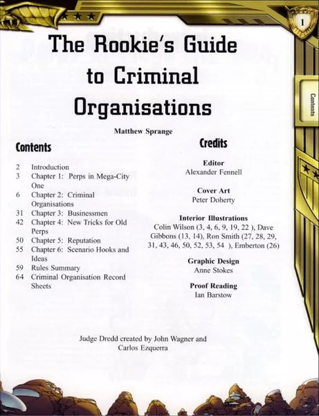 Rookie's Guide to Criminal Organisations (2002)