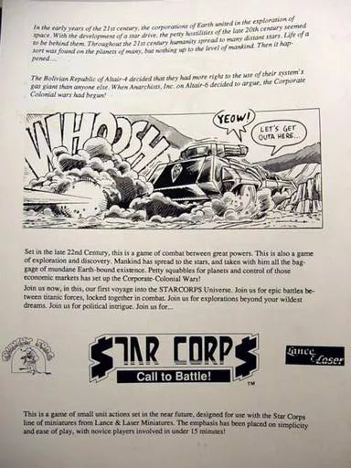 Star Corps: Call to Battle (1992) VG+