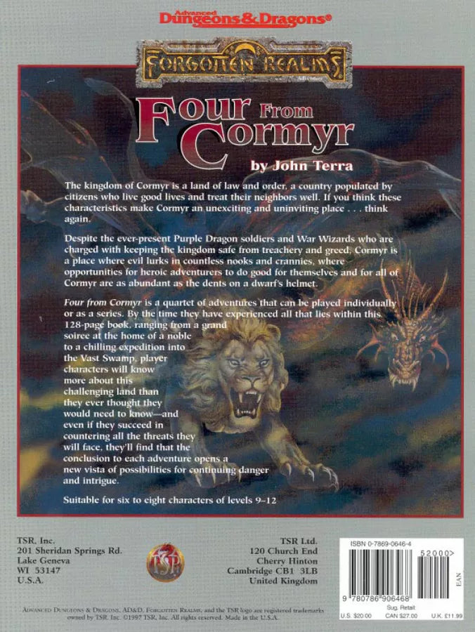 D&D: Forgotten Realms: Four From Cormyr (1997)