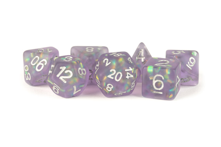 Metallic Dice Games: 16mm Resin Poly Dice Set