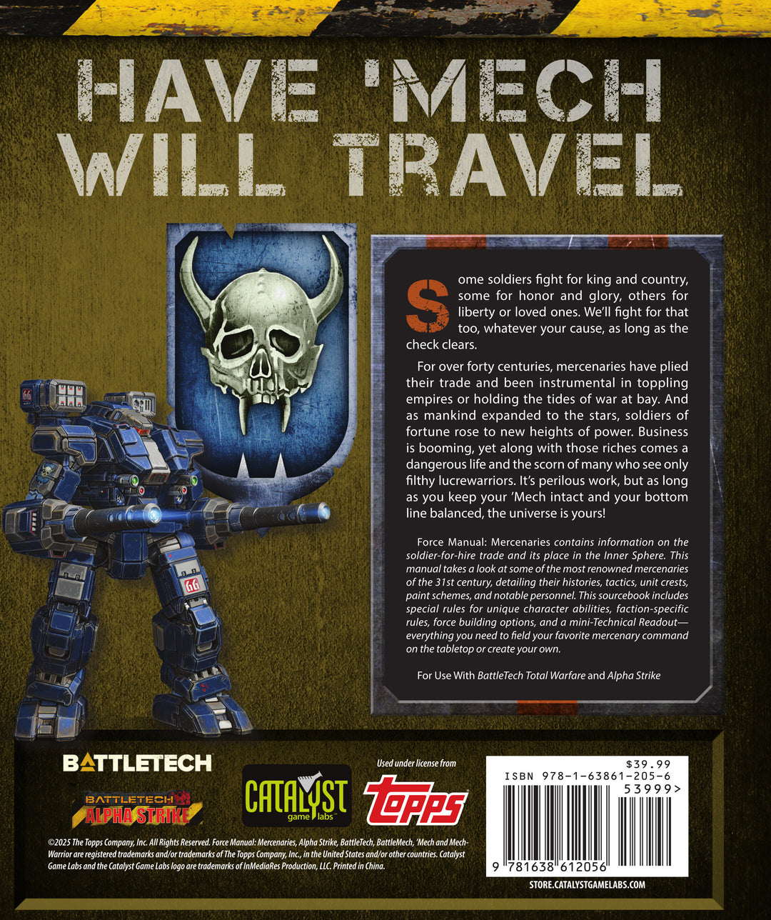 BattleTech: Aces - FORCE MANUAL MERCENARIES (2026)