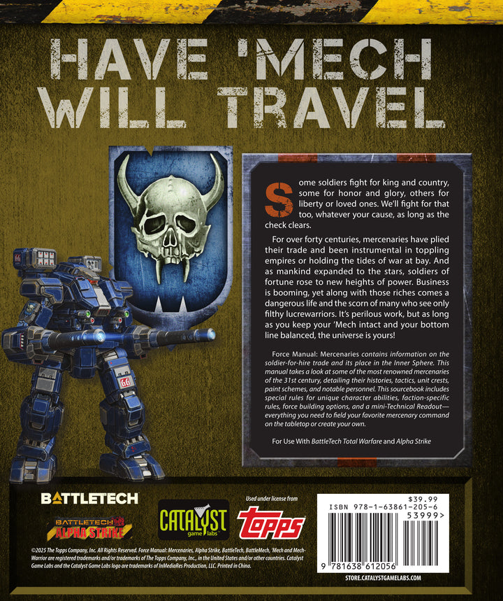 BattleTech: Aces - FORCE MANUAL MERCENARIES (2026)