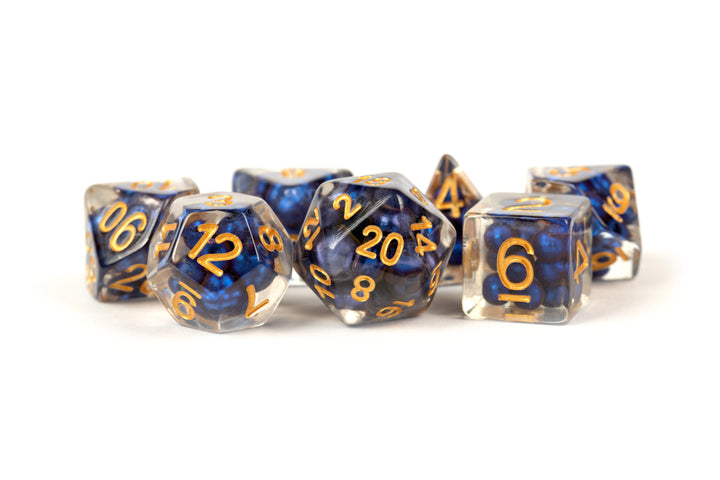Metallic Dice Games: 16mm Resin Poly Dice Set