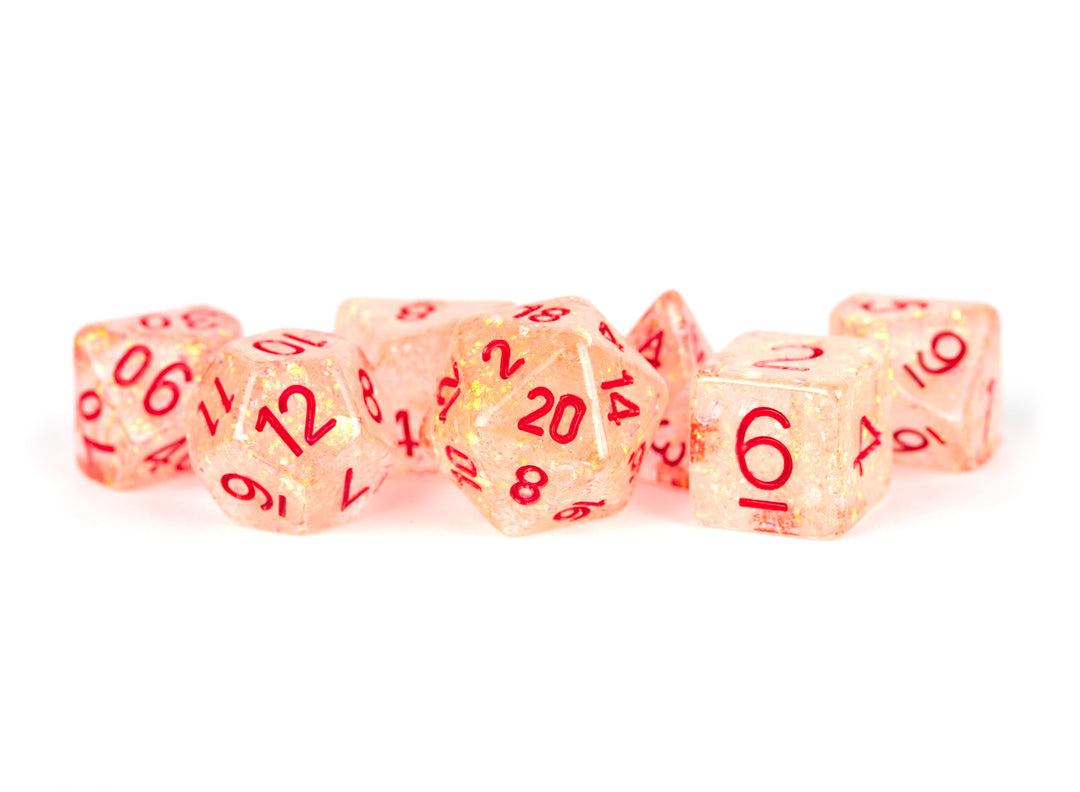 Metallic Dice Games: 16mm Resin Poly Dice Set