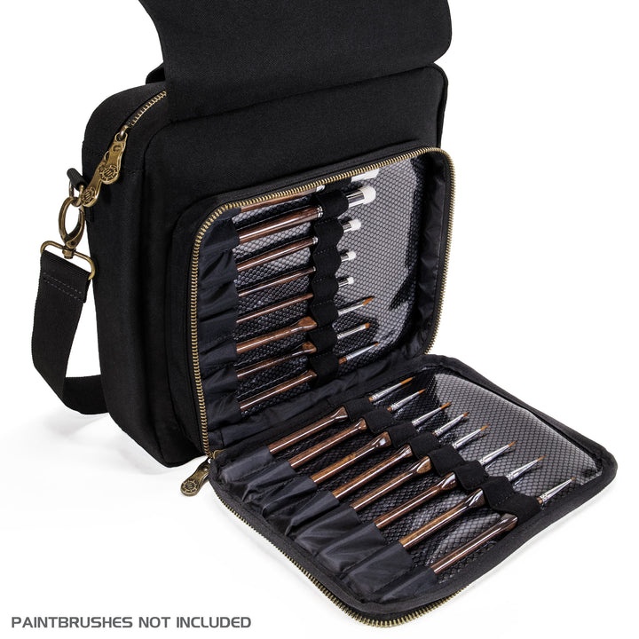 AP ENHANCE: TABLETOP MINIATURE FIGURE PAINT CASE - BLACK