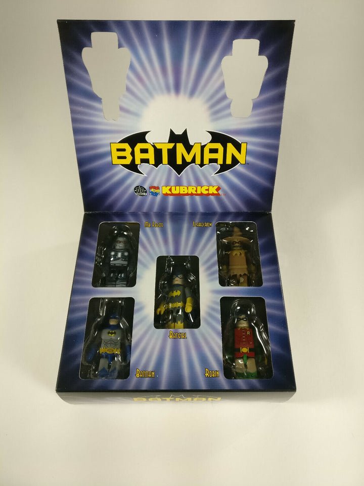 Batman DC Direct Exclusive 100% Kubrick Set by MEDICOM Robin Batgirl Scarecrow