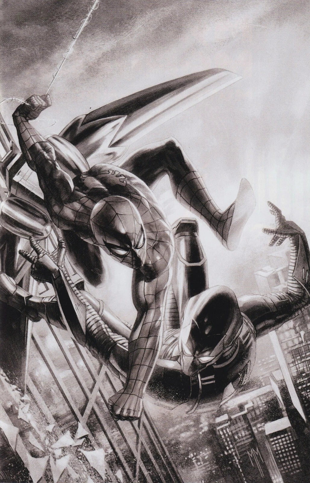 Ultimate Spider-Man (2024) #1 Variant (3rd Print) B&W Marco Mastrazzo Virgin Edition